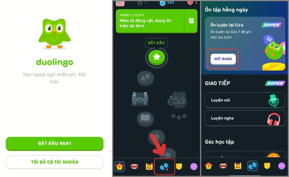 ứng dụng Duolingo
