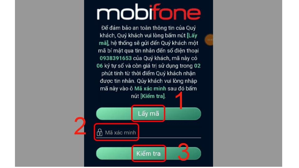 Sau khi đã xong bước trên bạn nhấn vào ô “Lấy mã”