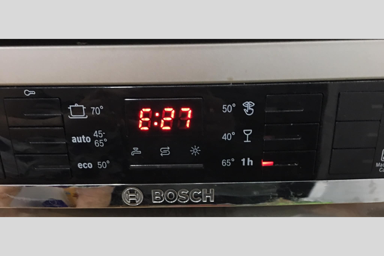 Máy rửa bát bosch báo lỗi E27