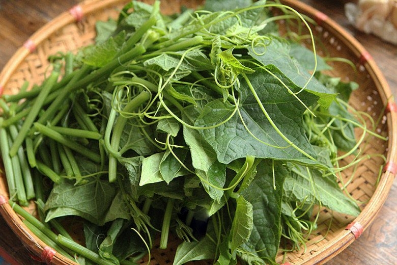 Bước 1: Lặt ngọn su su