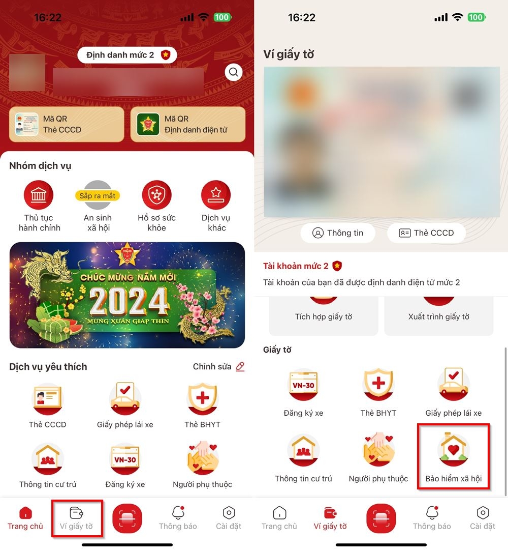 Cách tra cứu mã số BHXH bằng VNeID 2