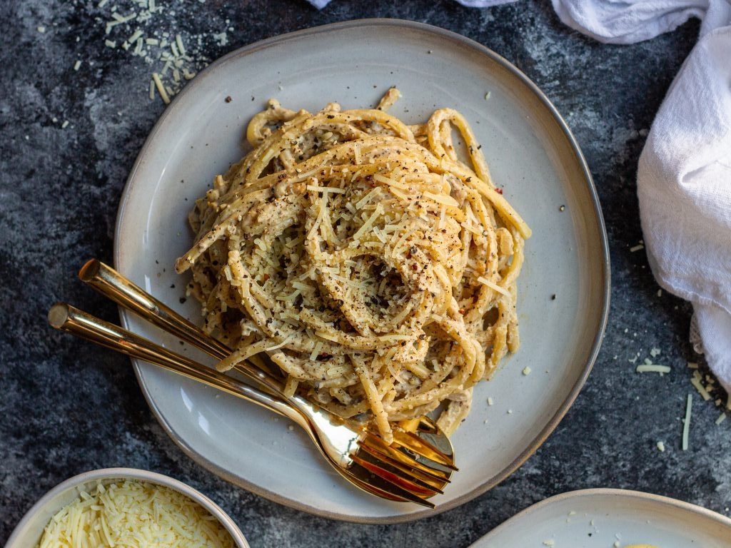 Mì ý sốt kem tiêu đen