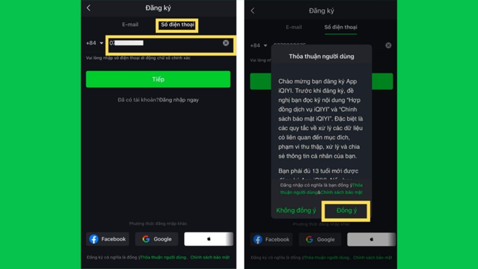 Chọn phần “Số điện thoại”  loading=