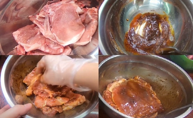 Cách ướp thịt cốt lết chiên hình 3