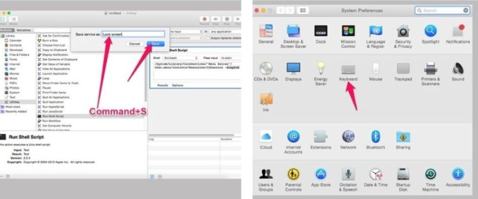 Bạn tiến hành nhập lệnh vào khung trống ở màn hình “System/Library/CoreServices/'Menu Extras'/User.menu/Contents/Resources/CGSession -suspend”.