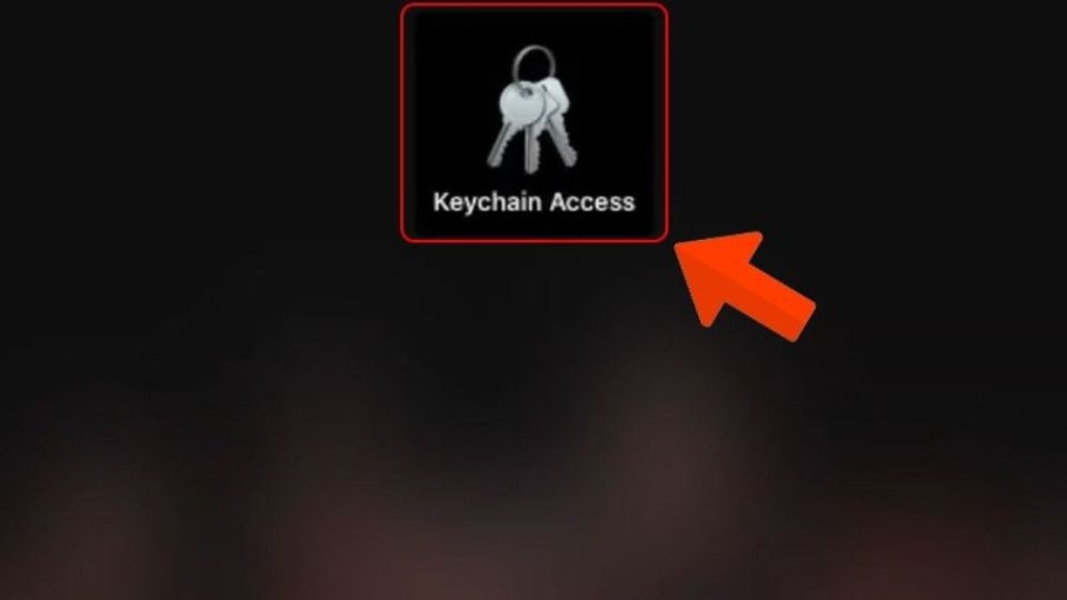 Bạn bắt đầu truy cập vào ứng dụng “Keychain Access”.