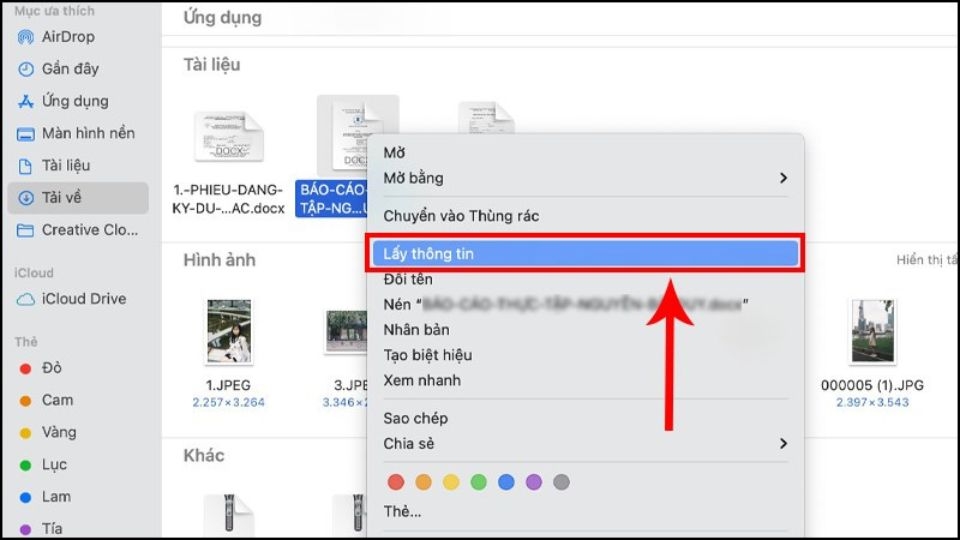 Bạn chọn một file nén bất kỳ có trong máy và sau đó nhấp chuột vào mục “Lấy Thông tin”.