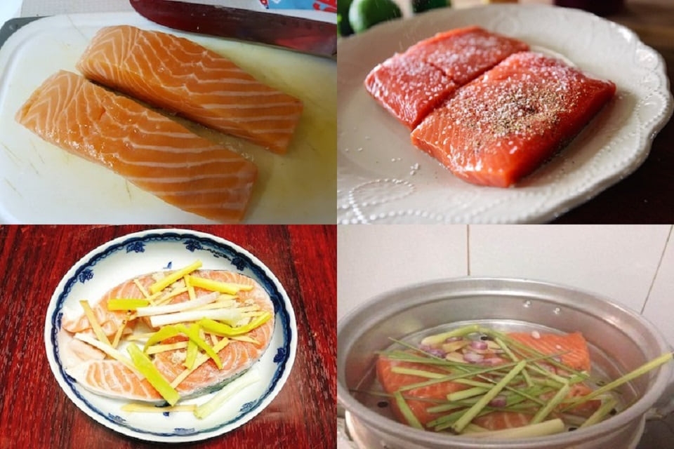 Cách làm ruốc cá hồi cho bé ăn dặm 3