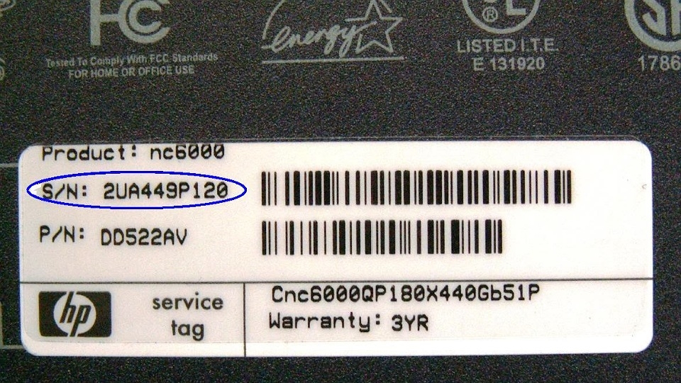 Serial number trong máy tính