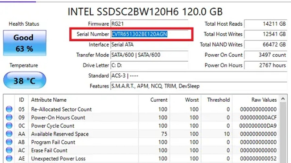 Kiểm tra serial number máy tính