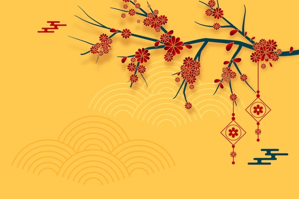 Tổng hợp background tết màu vàng 3