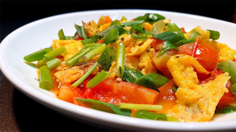 Trứng xào cà chua hình 3