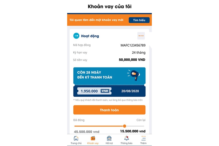 tra cứu khoản vay Mirae Asset (hình 9)