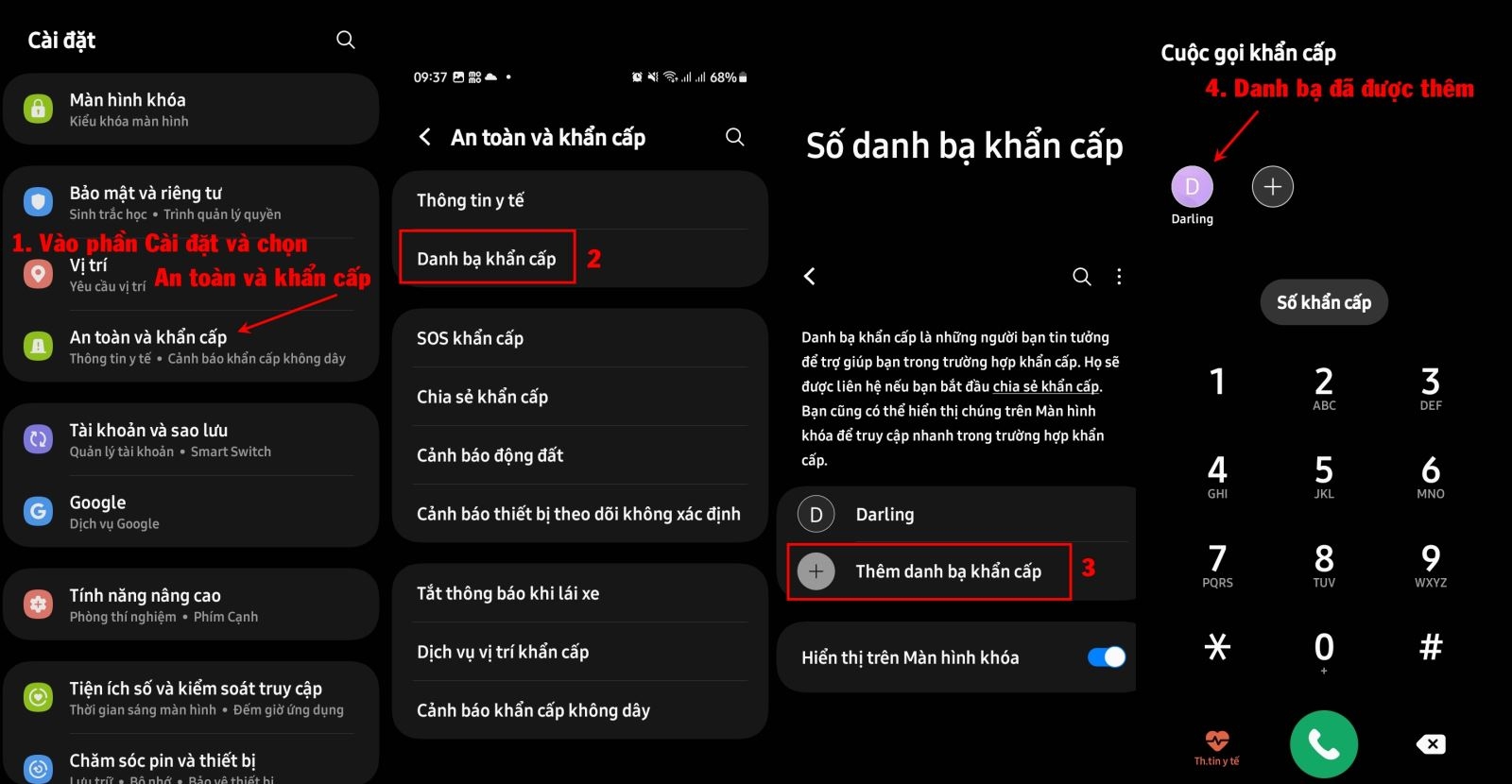 mở khóa samsung bằng cuộc gọi khẩn cấp 7