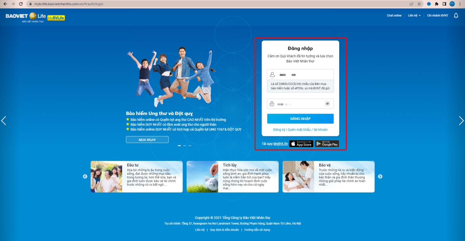 Tra cứu hợp đồng trên website công ty bảo hiểm