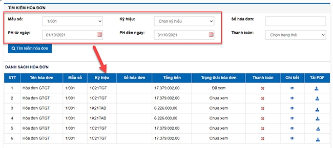 tra cứu hoá đơn VNPT - hình 14
