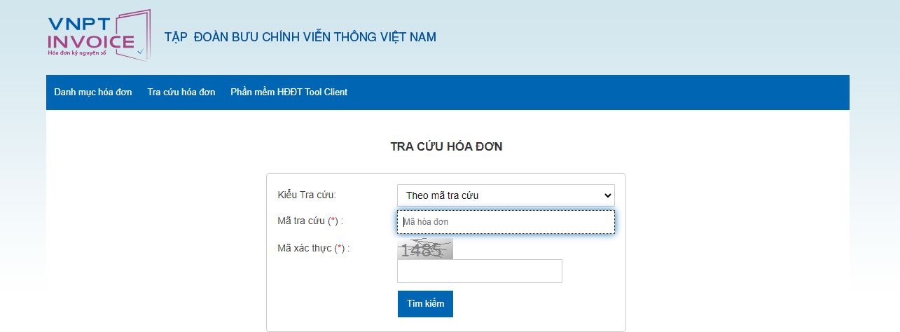tra cứu hoá đơn VNPT - hình 2