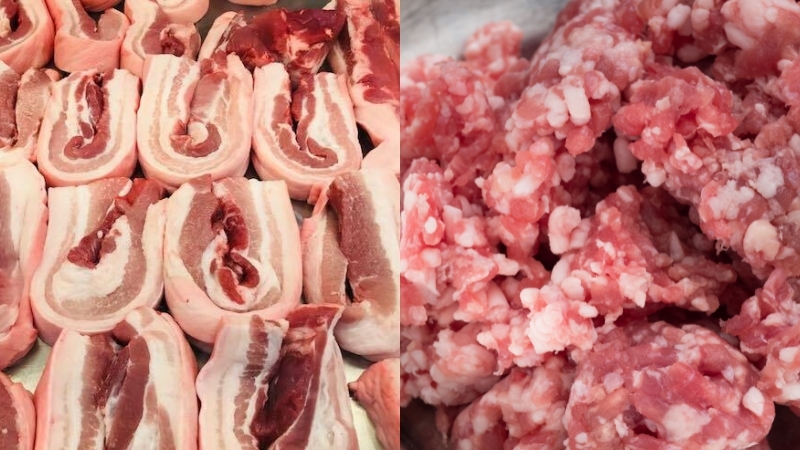 Chọn mua thịt heo, thịt heo xay