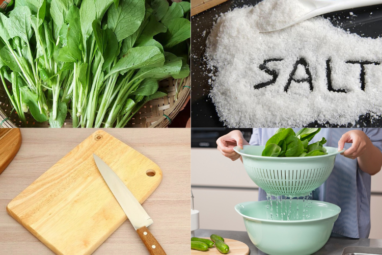 cách nhặt rau cải 2