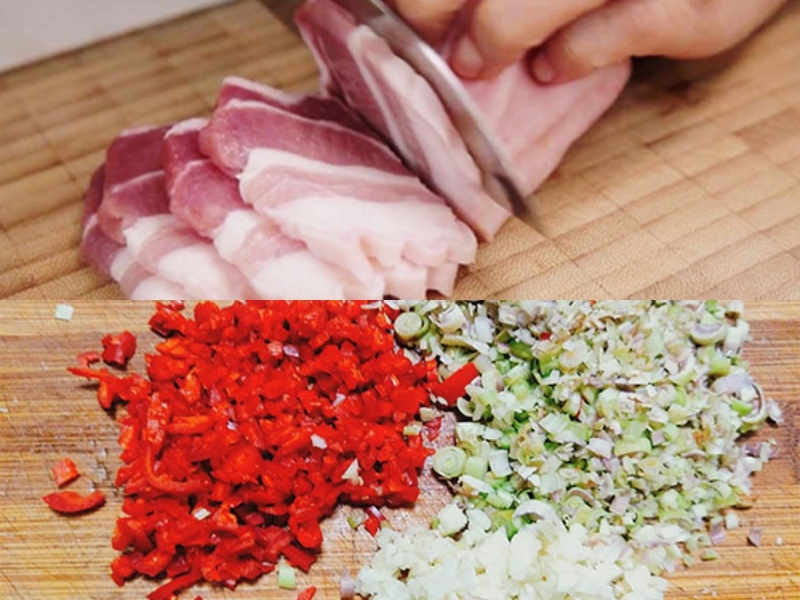 Các bước thực hiện thịt kho sả ớt 1