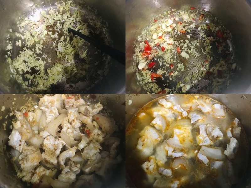 Các bước thực hiện thịt heo kho sả ớt 3