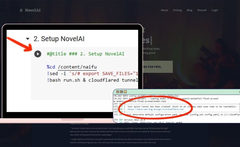setup NovelAI
