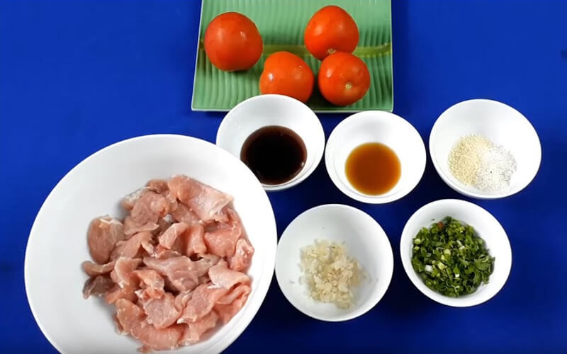 thịt sốt cà chua - Ảnh 1
