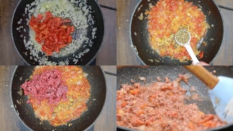 thịt sốt cà chua - Ảnh 7