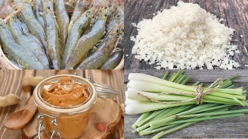 Nguyên liệu để làm món tôm ủ muối