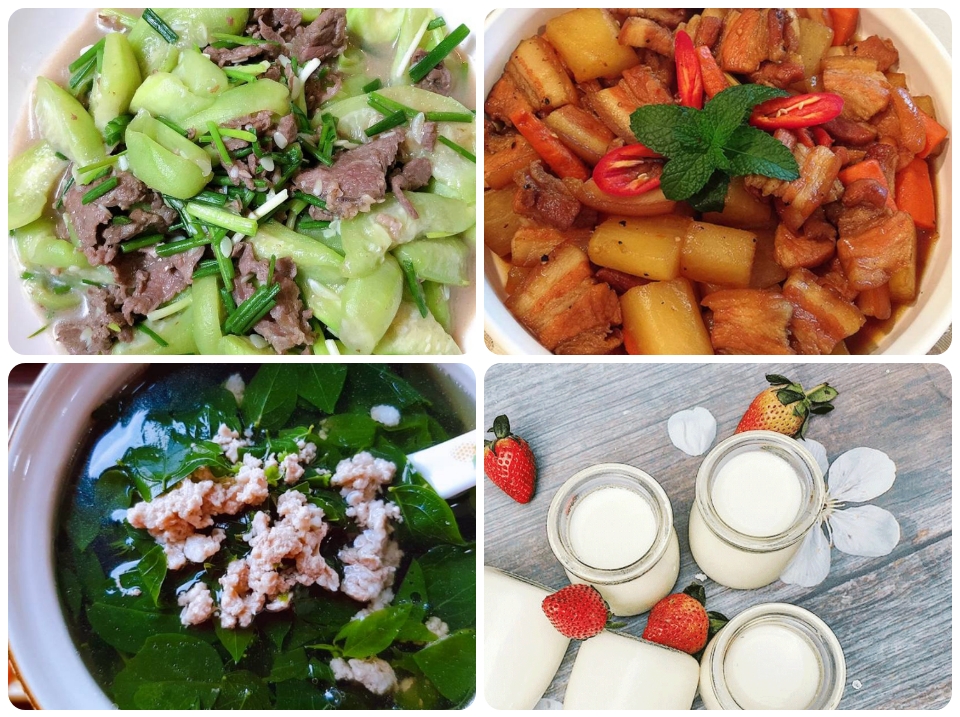 Thực đơn ở cữ tròn vị và giàu sắt