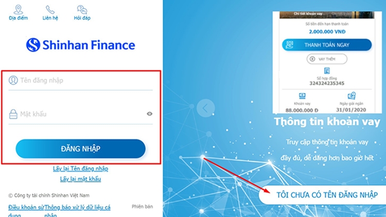 THANH TOÁN KHOẢN VAY SHINHAN FINANCE QUA CÁC KÊNH CHÍNH THỨC