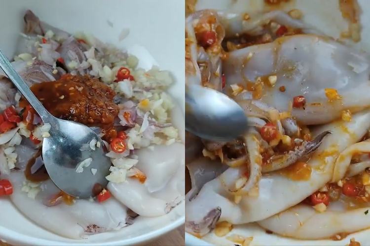 Cách nướng mực bằng nồi chiên không dầu thơm ngon, hấp dẫn mà giàu chất dinh dưỡng, cả nhà ai cũng mê mẩn hình 4