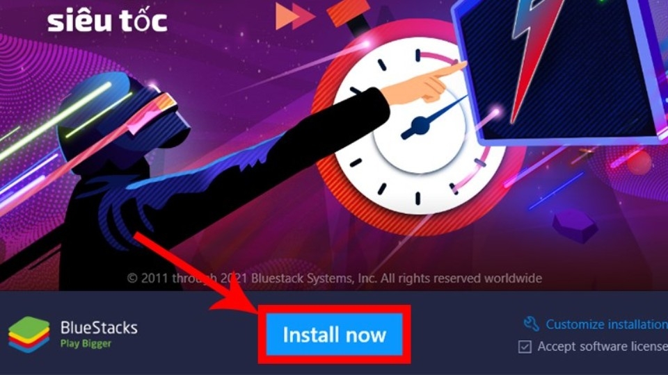 Sau đó, bạn mở phần mềm BlueStacks lên