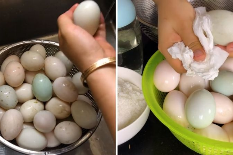 Cách làm hột vịt muối đơn giản, để lâu ăn vẫn ngon, ai cũng có thể tự tay làm ngay tại nhà hình 8