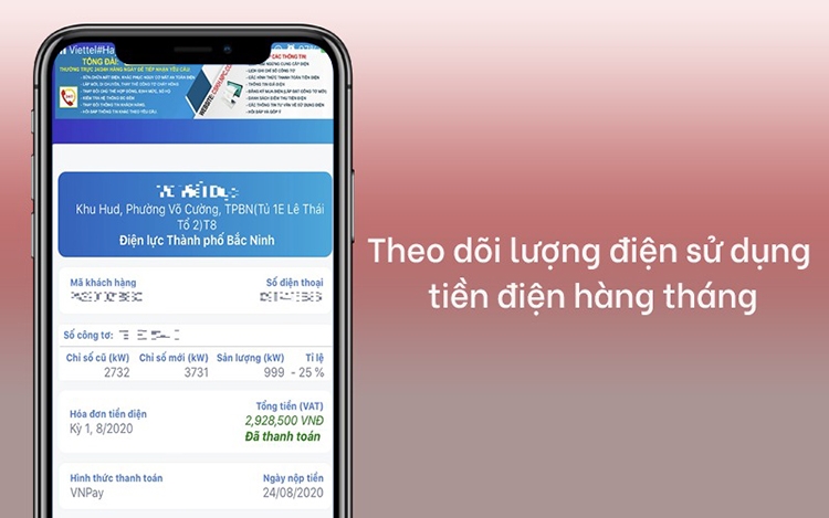 tra cứu hóa đơn tiền điện miền Bắc (hình 7)