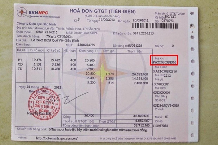 tra cứu hóa đơn tiền điện miền Bắc (hình 8)