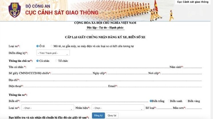 làm lại giấy tờ xe (hình 2)