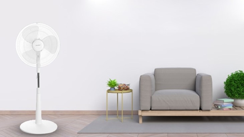 Đặt quạt ở nơi thông thoáng, rộng rãi
