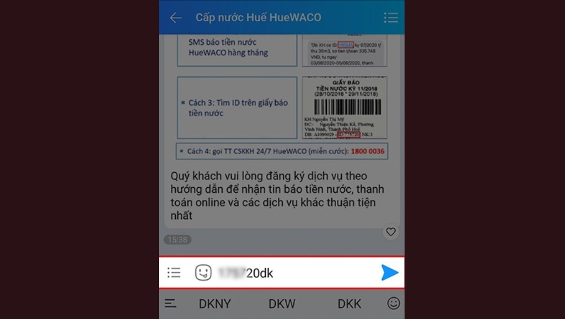 Tìm công ty cung cấp nước trên Zalo