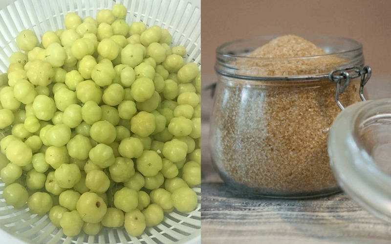 Nguyên liệu làm mứt chùm ruột ngon ngọt