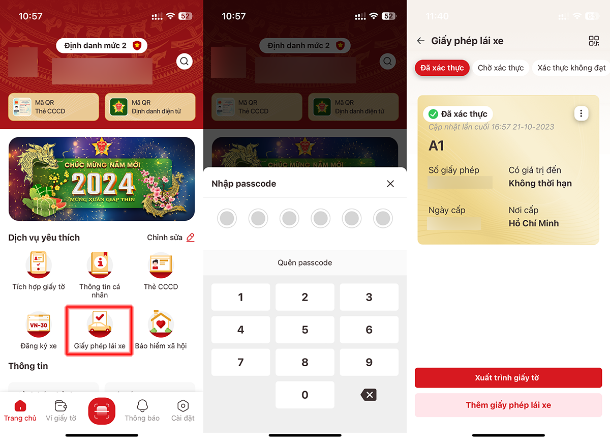 Cách tích hợp bằng lái xe vào CCCD online - hình 5