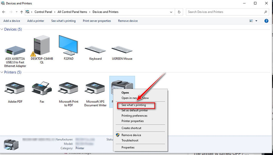 Xóa lệnh in máy Canon - Ảnh 06