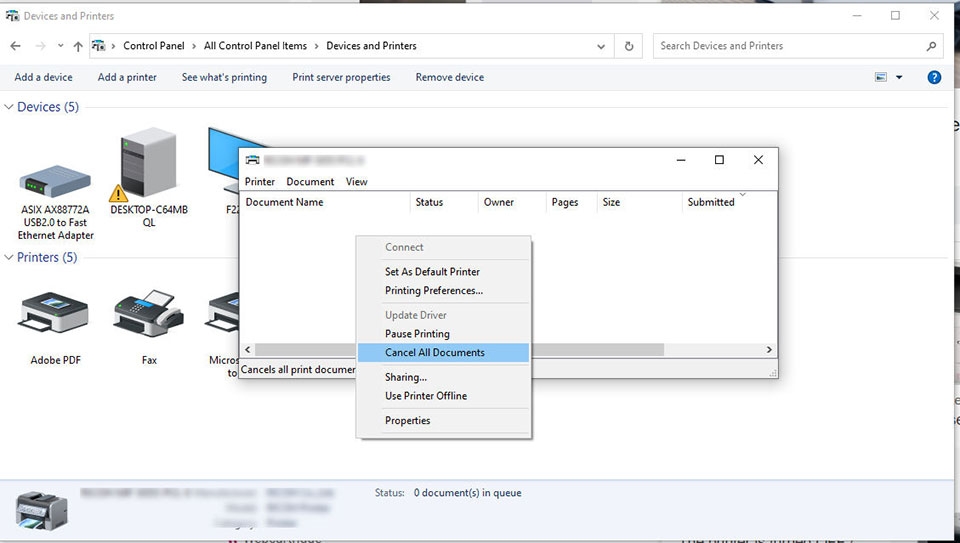 Xóa lệnh in máy Canon - Ảnh 07