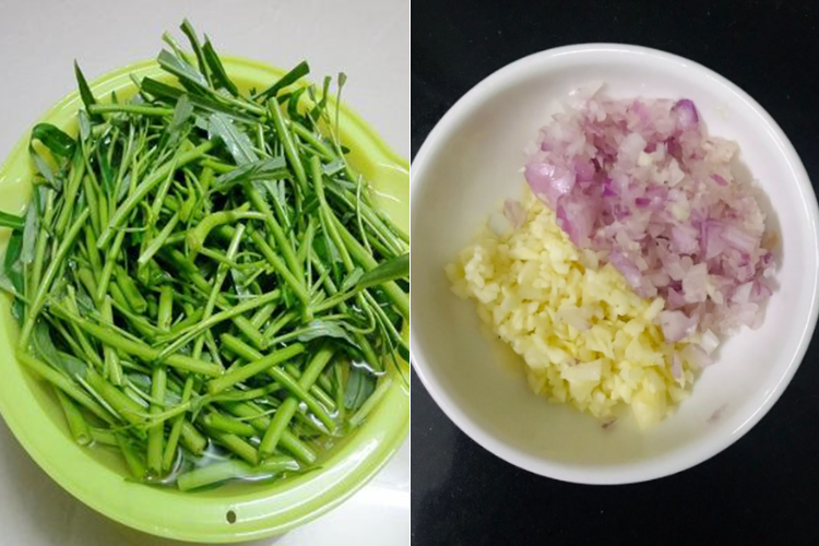 mì xào rau muống 2