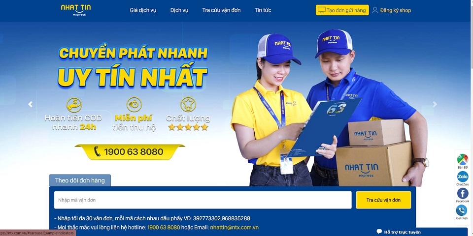 Liên hệ tài khoản mạng xã hội của đơn vị vận chuyển nhờ hỗ trợ
