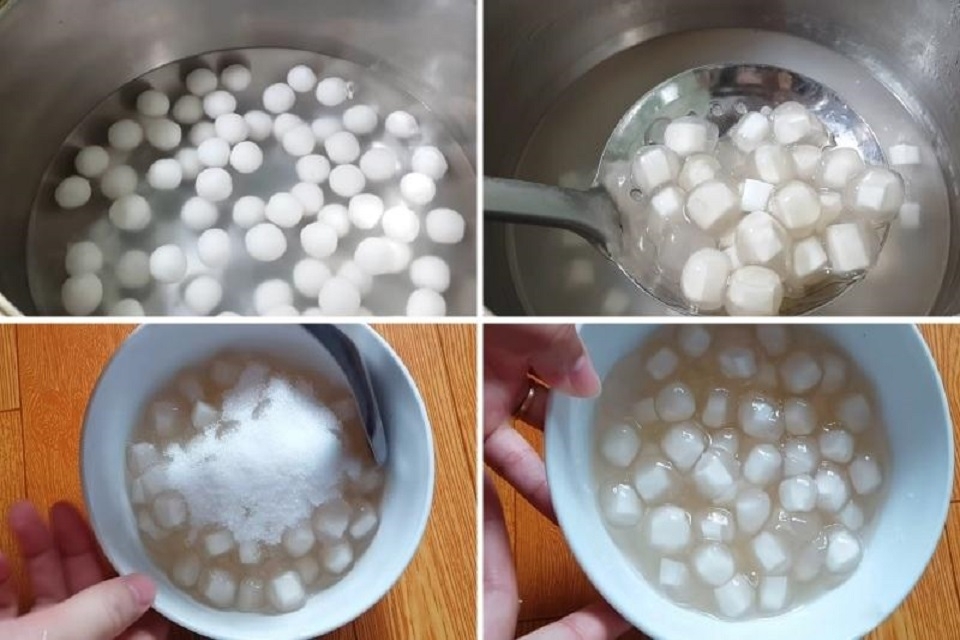 Cách luộc trân châu dừa 5