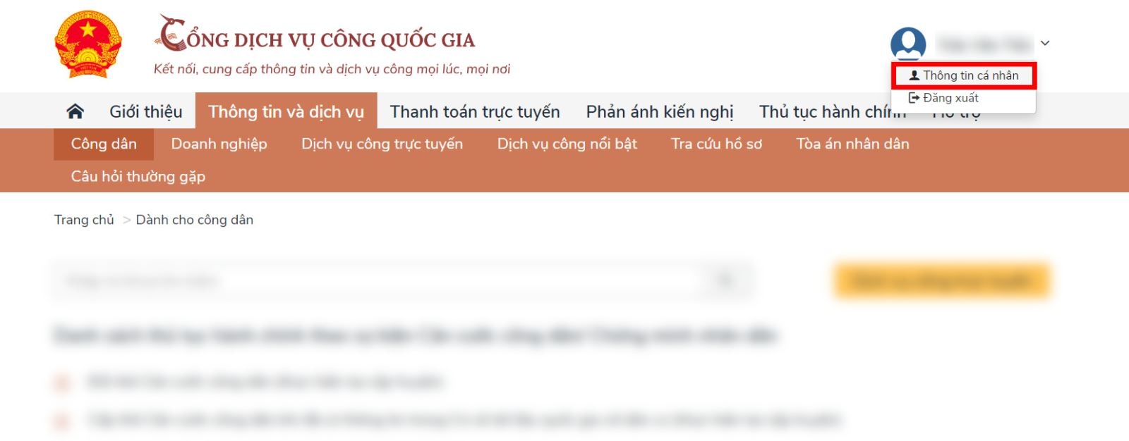 tra cứu thông tin trên cơ sở dữ liệu quốc gia về dân cư 19