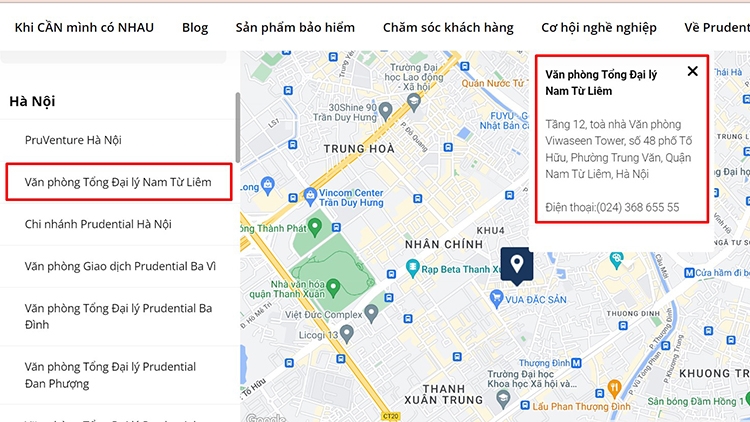 tra cứu thông tin hợp đồng bảo hiểm Prudential (hình 15)