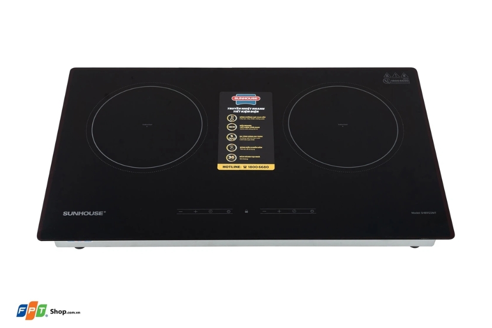 Bếp điện từ đôi Sunhouse SHB9122MT