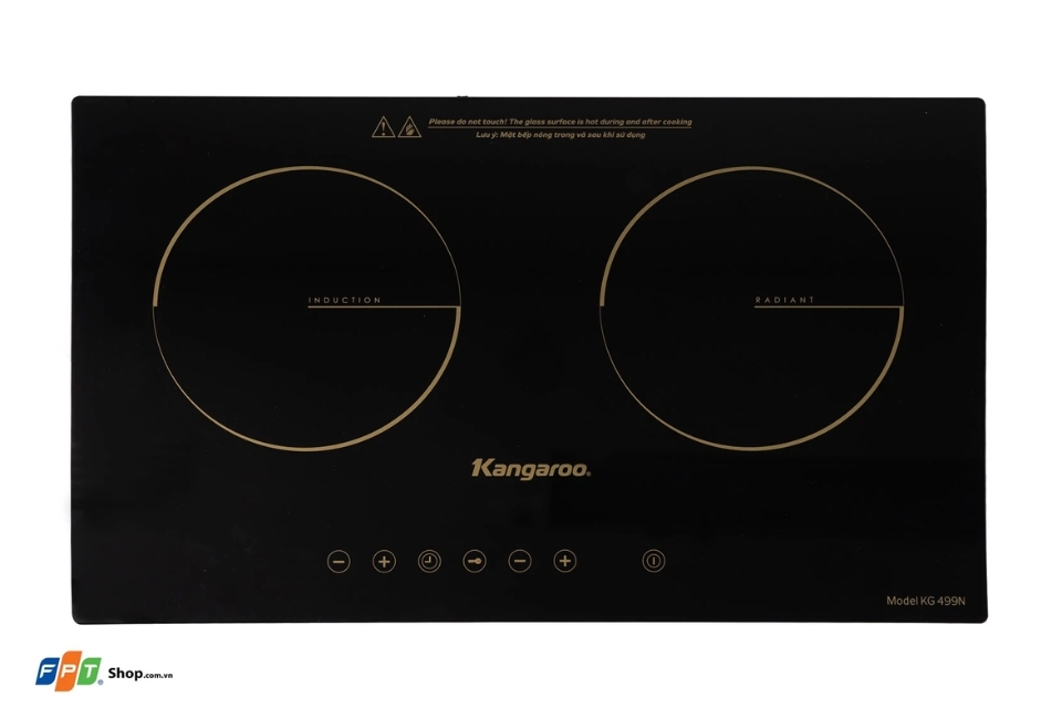 Bếp đôi hồng ngoại điện từ Kangaroo KG499N